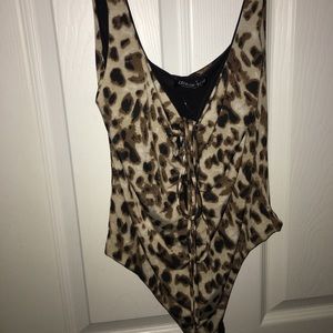 NEW WITH TAGS. Leopard bodysuit
